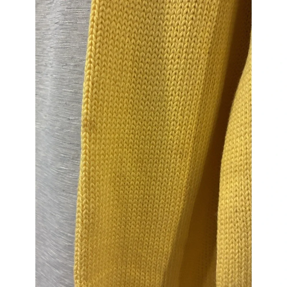 Polo Ralph‎ Lauren Sweater Men's XL Yellow Waffle Knit Pullover Vintage